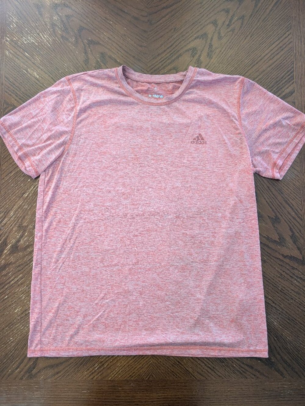 Adidas Climalite Salmon Heather Pink Short-sleeve Performance T-shirt Men's XL